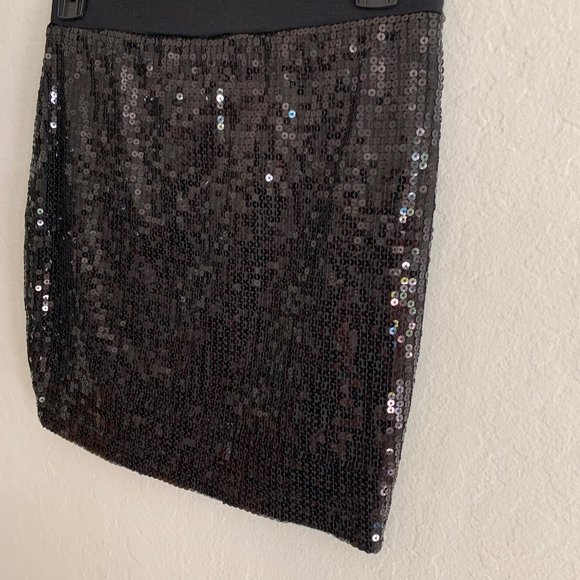 Tart Marguerite Sequin Skirt Black Sz XS - Picture 9 of 9